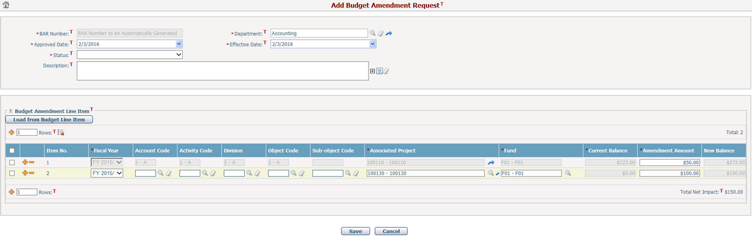 AddBudgetAmendmentRequest