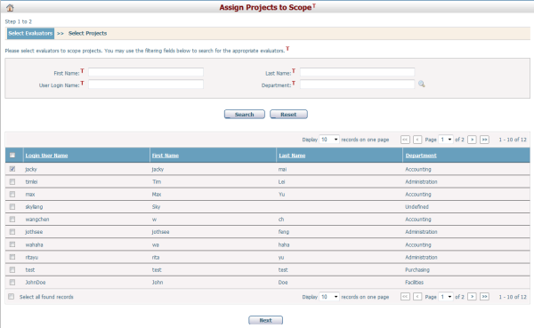 AssignProjectsToScope