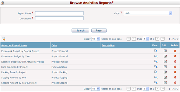 BrowseAnalyticsReports