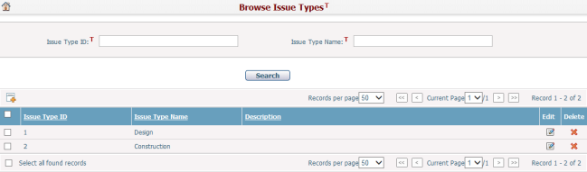 BrowseIssueTypes