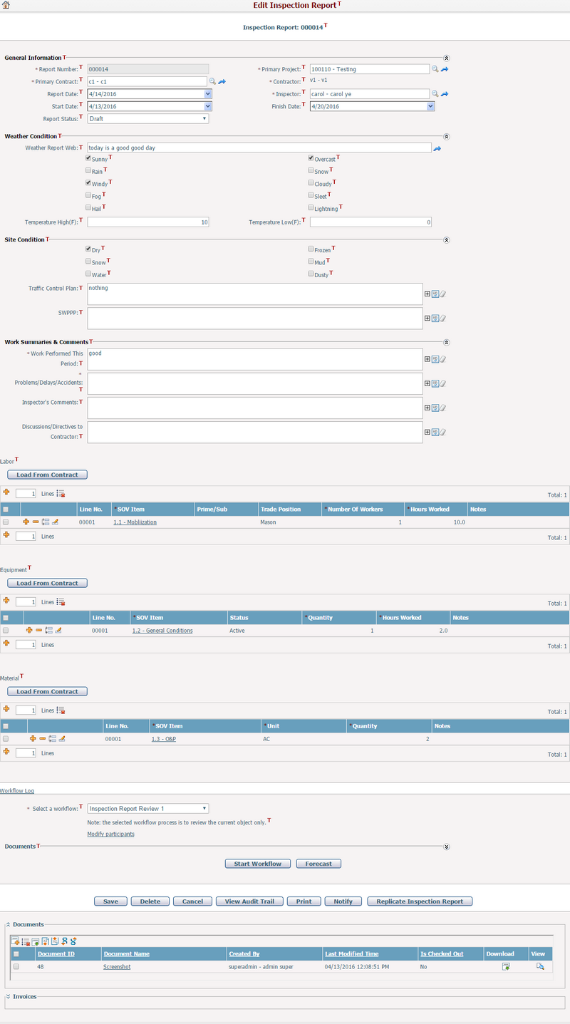 EditInspectionReport