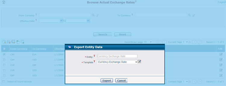 ExportProjectedlExchangeRates