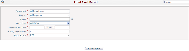FixedAssetReport
