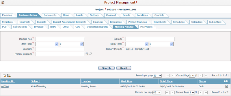 Project Management_Meeting Minutes