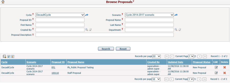 Browse Proposals