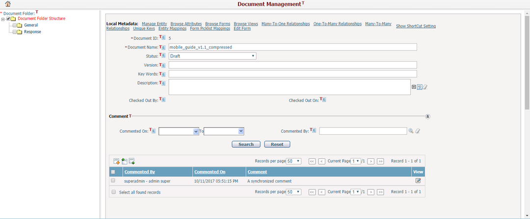 Document Markup_Synchronize Comment