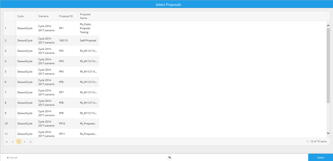 GIS Select Proposals