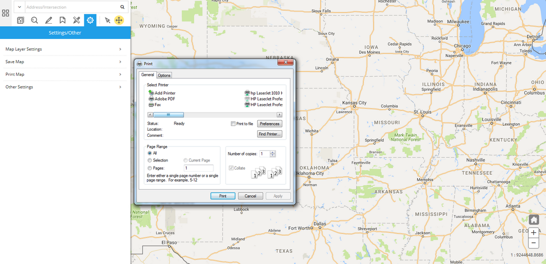 GIS Print Map