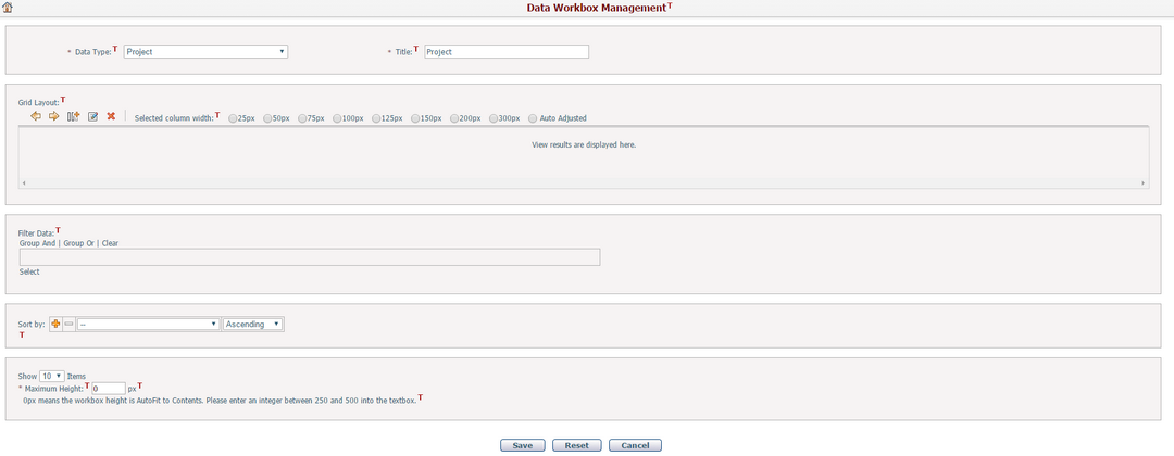 My Dashboard_Manage Data Workbox