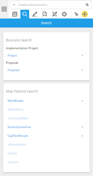 GIS Search Function