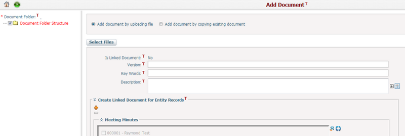 Add Document by uploading