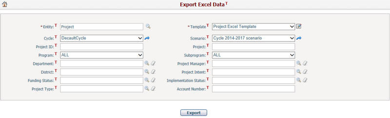 Export Excel Data