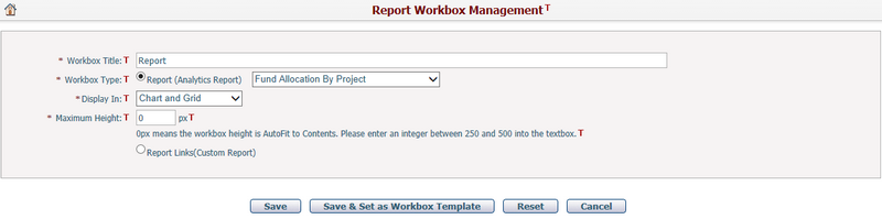 Report Workbox Management