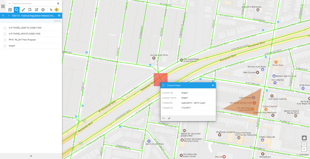 GIS Segment Info Panel