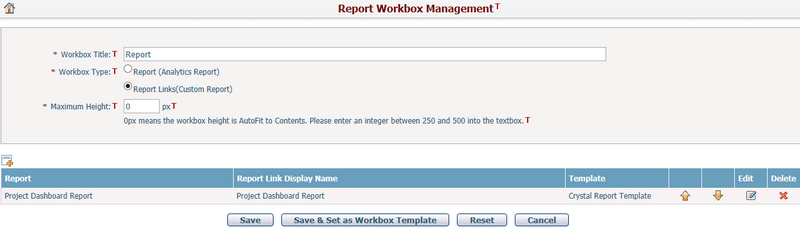 Report Workbox Management-Report Link