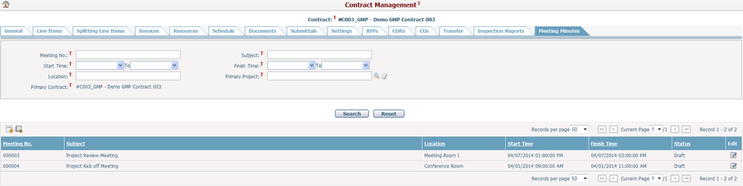 Contract Management_Meeting Minutes