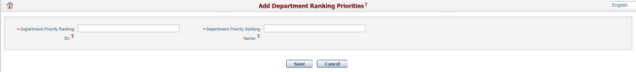 Add Department Ranking Priorities