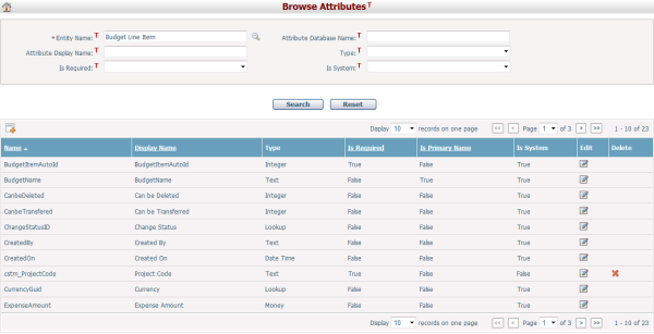 Browse Attributes631