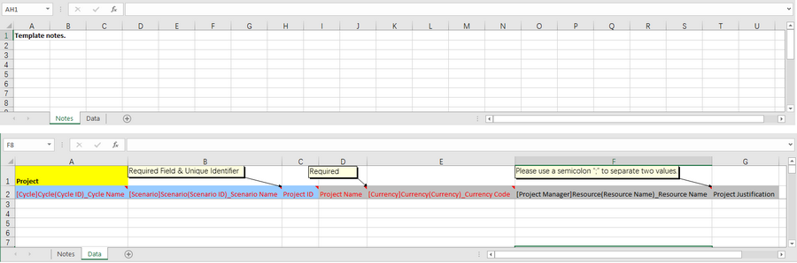 Excel Data Template Format