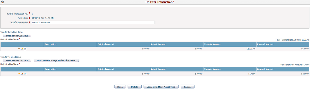 Transfer Transaction