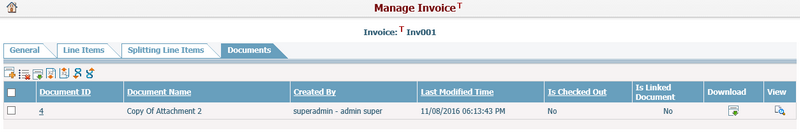 Manage Invoice_Documents