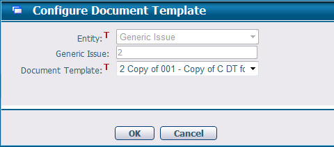 Configure Document Template