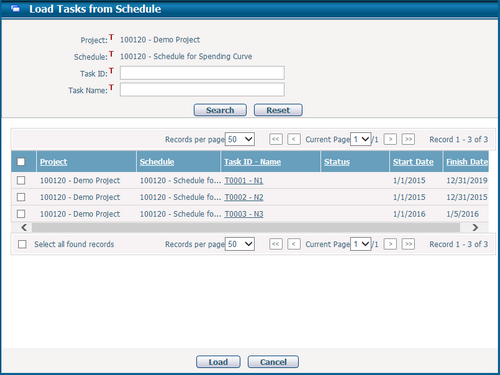 LoadTasksFromSchedule