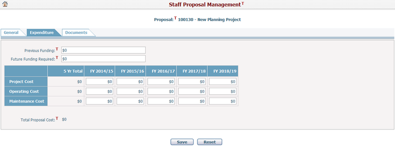 ProposalExpenditure