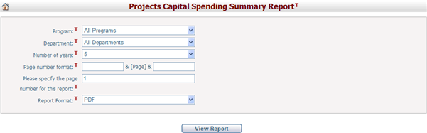 RptProjectCaptitalSpendingSummary