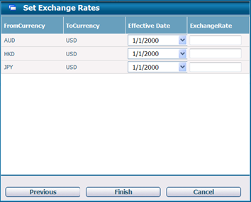 SetExchangeRatestoDefaultCurrency