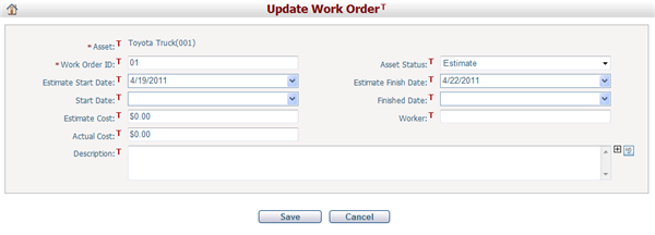 UpdateWorkOrder